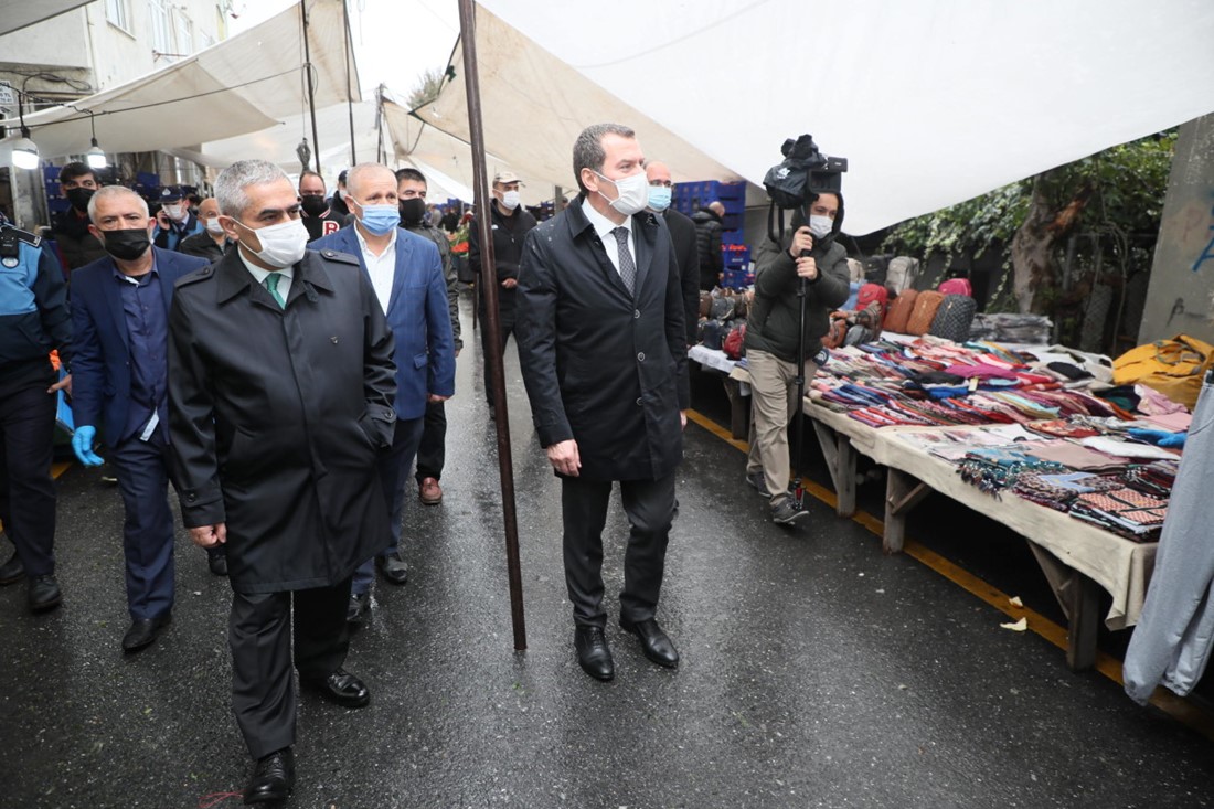 Pazar Yerlerine Covid-19 Denetimi