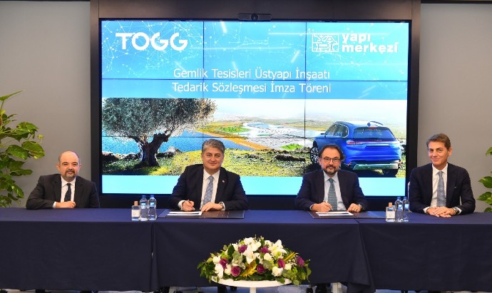 TOGG Gemlik Tesisi’nin   inşaatı için Yapı Merkezi seçildi
