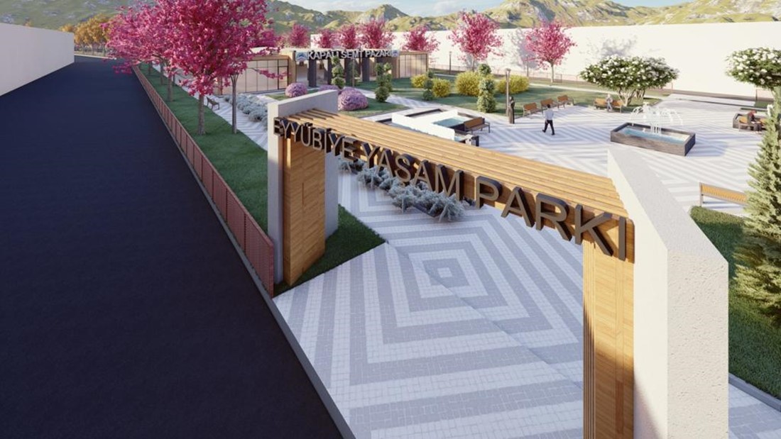 Yaşam Parkı startını veren Eyyübiye Belediyesi, çalışmalara başladı