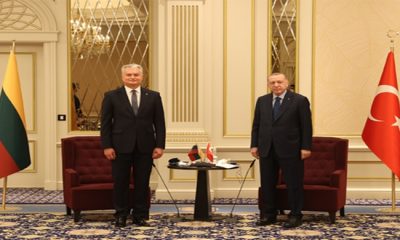 Cumhurbaşkanı Erdoğan, Litvanya Cumhurbaşkanı Nauseda ile bir araya geldi