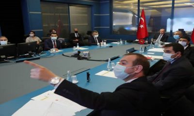 Cumhurbaşkanı Erdoğan, Devlet Bilgi Koordinasyon Merkezi’nde yangınlar hakkında bilgi aldı