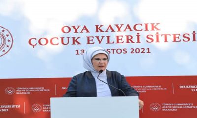 Emine Erdoğan, Kasımpaşa Oya Kayacık Çocuk Evleri Sitesi’nin açılışına katıldı