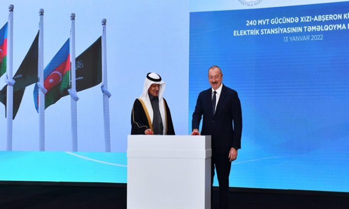 İlham Aliyev, Khizi-Abşeron Rüzgar Santrali’nin temel atma törenine katıldı