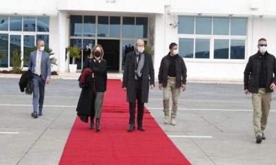 Cumhurbaşkanı Ersin Tatar, Ankara’ya gitmek üzere KKTC’den ayrıldı