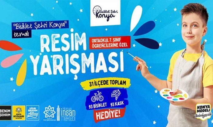 Büyükşehir’den “Bisiklet Şehri Konya” Temalı Resim Yarışması