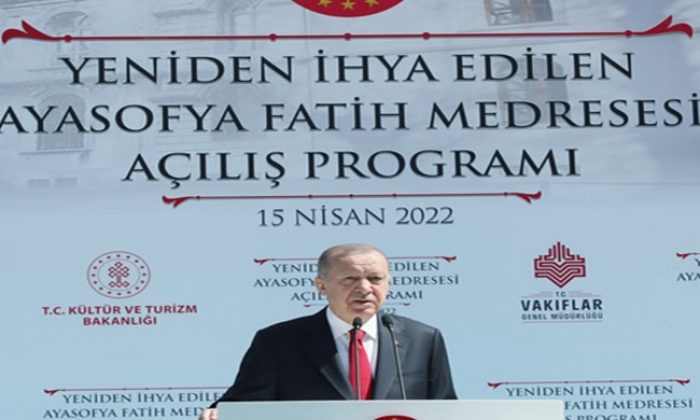 Cumhurbaşkanı Erdoğan, Ayasofya Fatih Medresesi’nin açılışını yaptı