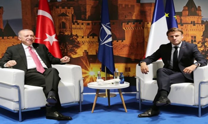 Cumhurbaşkanı Erdoğan, Fransa Cumhurbaşkanı Macron ile görüştü