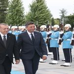 Slovenya Cumhurbaşkanı Pahor Cumhurbaşkanlığı Külliyesinde