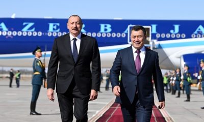 Президент Азербайджана Ильхам Алиев прибыл в Кыргызстан с государственным визитом