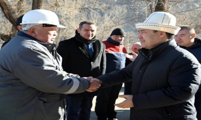 Президент Садыр Жапаров ознакомился с деятельностью Кадамжайского сурьмяного комбината