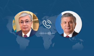 Касым-Жомарт Токаев провел телефонный разговор с Президентом Узбекистана Шавкатом Мирзиёевым