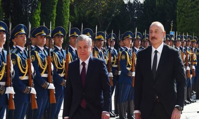 Özbəkistan Prezidenti Şavkat Mirziyoyevin rəsmi qarşılanma mərasimi olub
