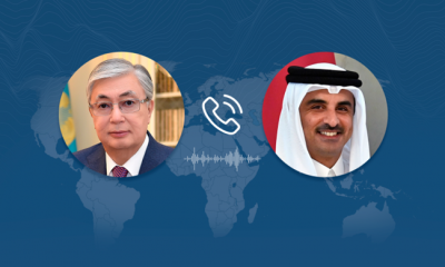 Kassym-Jomart Tokayev, Katar Emiri Şeyh Tamim bin Hamad Al Sani ile telefon görüşmesi yaptı