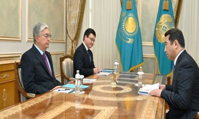 Devlet Başkanı Kasım-Jomart Tokayev, Tarım Bakanı Aydarbek Saparov’u kabul etti