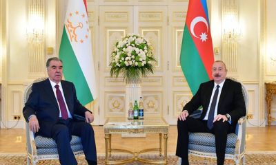 İlham Aliyev, Tacikistan Cumhurbaşkanı İmamali Rahmon ile görüştü