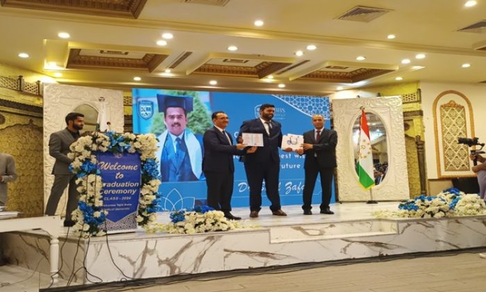 Participation in the ceremony of awarding diplomas to the first graduates of the Medical University of Tajikistan