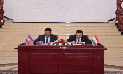 Signing ceremony of the Memorandum of Understanding between the Ministry of Foreign Affairs of Tajikistan and the Ministry of Foreign Affairs and International Cooperation of Cambodia